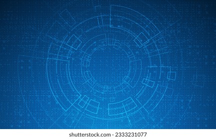Sci fi futuristic user interface, HUD, Technology abstract background , Vector illustration.