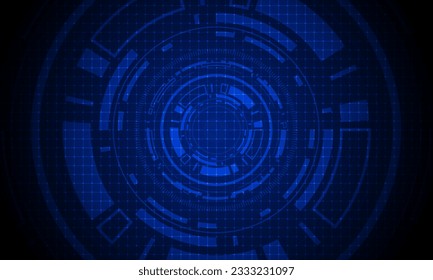 Sci fi futuristic user interface, HUD, Technology abstract background , Vector illustration.