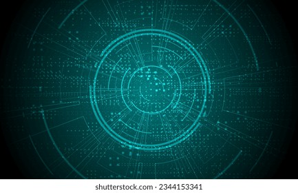 Sci fi futuristic user interface, HUD, Technology abstract background , Vector illustration.
