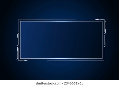 Sci fi futuristic user interface, HUD template frame design, Technology abstract background 