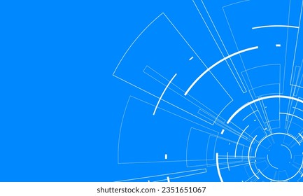 Sci fi futuristic user interface, HUD, Technology abstract background , Vector illustration.