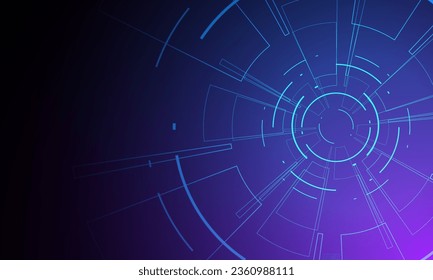 Sci fi futuristic user interface, HUD, Technology abstract background , Vector illustration.