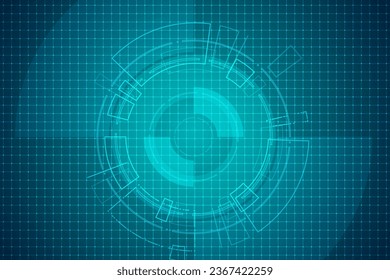 Sci fi futuristic user interface, HUD, Technology abstract background , Vector illustration.