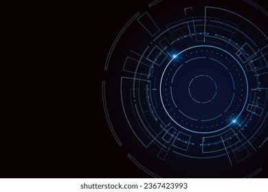 Sci fi futuristic user interface, HUD, Technology abstract background , Vector illustration.