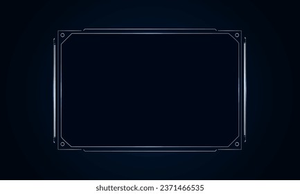 Sci fi futuristic user interface, HUD template frame design, Technology abstract background 
