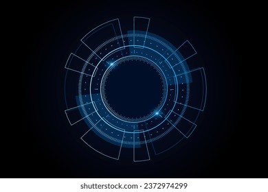 Sci fi futuristic user interface, HUD, Technology abstract background , Vector illustration.