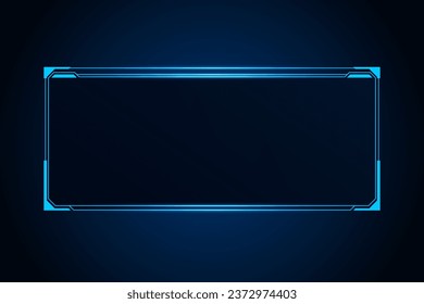 Sci fi futuristic user interface, HUD template frame design, Technology abstract background 