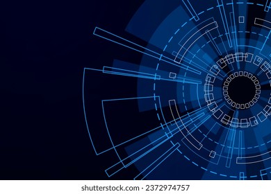 Sci fi futuristic user interface, HUD, Technology abstract background , Vector illustration.
