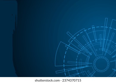 Sci fi futuristic user interface, HUD, Technology abstract background , Vector illustration.
