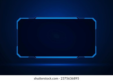Sci fi futuristic user interface, HUD template frame design, Technology abstract background 