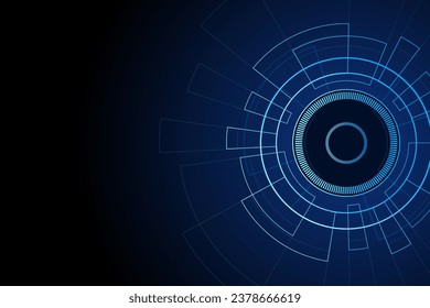 Interfaz de usuario futurista de Sci fi, HUD, Fondo abstracto de tecnología, Ilustración vectorial.