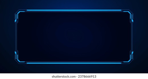 Sci fi futuristic user interface, HUD template frame design, Technology abstract background 
