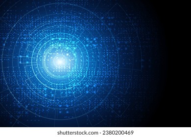 Sci fi futuristic user interface, HUD, Technology abstract background , Vector illustration.
