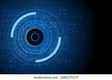 Sci fi futuristic user interface, HUD, Technology abstract background , Vector illustration.