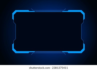 Sci fi futuristic user interface, HUD template frame design, Technology abstract background 
