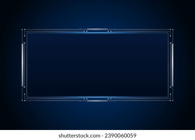 Sci fi futuristic user interface, HUD template frame design, Technology abstract background 
