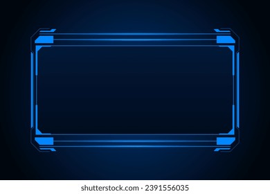 Sci fi futuristic user interface, HUD template frame design, Technology abstract background 
