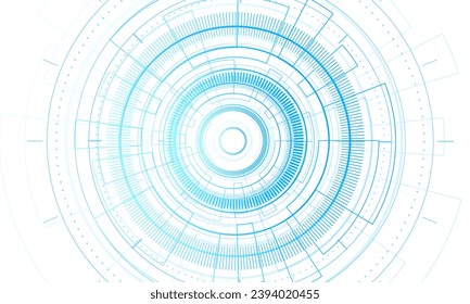 Sci fi futuristic user interface, HUD, Technology abstract background , Vector illustration.
