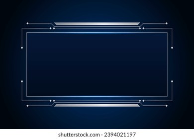 Sci fi futuristic user interface, HUD template frame design, Technology abstract background 
