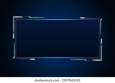 Sci fi futuristic user interface, HUD template frame design, Technology abstract background 
