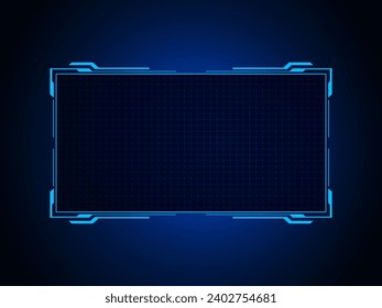 Sci fi futuristic user interface, HUD template frame design, Technology abstract background 
