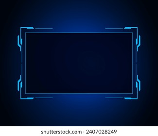 Sci fi futuristic user interface, HUD template frame design, Technology abstract background 
