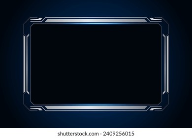 Sci fi futuristic user interface, HUD template frame design, Technology abstract background 
