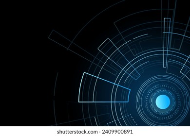 Sci fi futuristic user interface, HUD, Technology abstract background , Vector illustration.