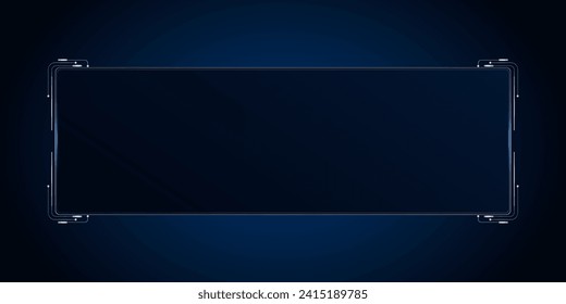 Sci fi futuristic user interface, HUD template frame design, Technology abstract background 

