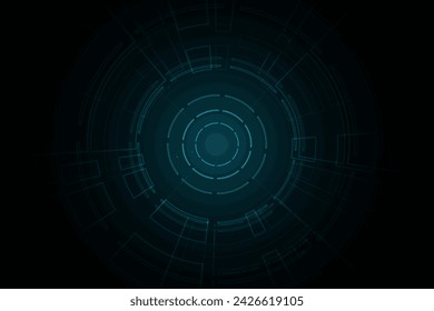 Sci fi futuristic user interface, HUD, Technology abstract background , Vector illustration.