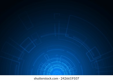 Sci fi futuristic user interface, HUD, Technology abstract background , Vector illustration.