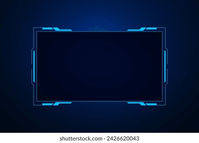 Sci fi futuristic user interface, HUD template frame design, Technology abstract background 
