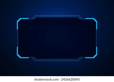 Sci fi futuristic user interface, HUD template frame design, Technology abstract background 
