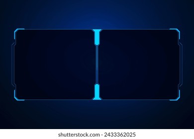 Sci fi futuristic user interface, HUD template frame design, Technology abstract background 
