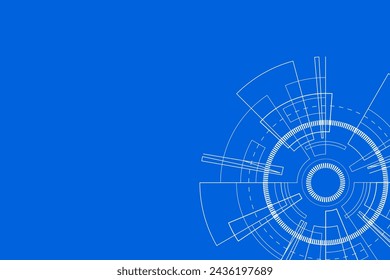 Sci fi futuristic user interface, HUD, Technology abstract background , Vector illustration.