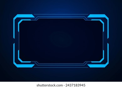 Sci fi futuristic user interface, HUD template frame design, Technology abstract background 