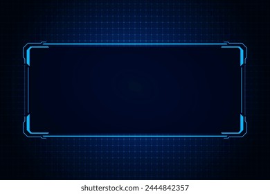 Sci fi futuristic user interface, HUD template frame design, Technology abstract background