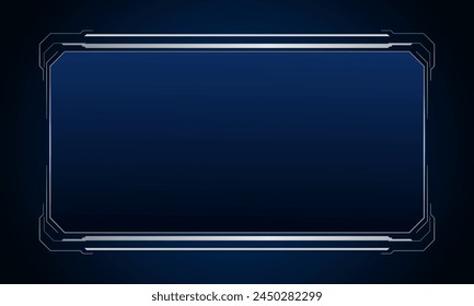 Sci fi futuristic user interface, HUD template frame design, Technology abstract background	
