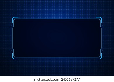 Sci fi futuristic user interface, HUD template frame design, Technology abstract background
