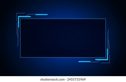 Sci fi futuristic user interface, HUD template frame design, Technology abstract background