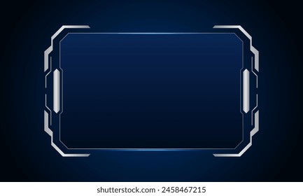 Sci fi futuristic user interface, HUD template frame design, Technology abstract background