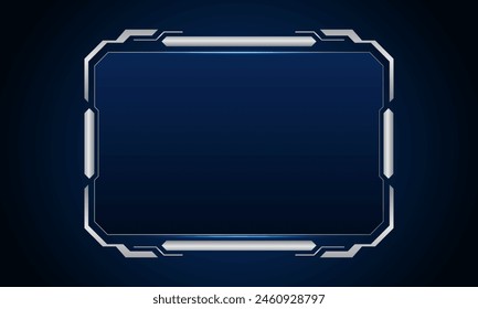 Sci fi futuristic user interface, HUD template frame design, Technology abstract background