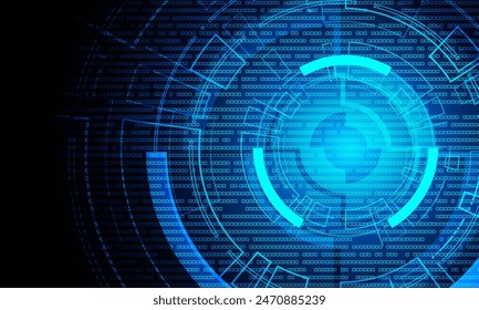 Sci fi futuristic user interface, HUD, Technology abstract background , Vector illustration.