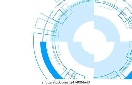 Sci fi futuristic user interface, HUD, Technology abstract background , Vector illustration.	
