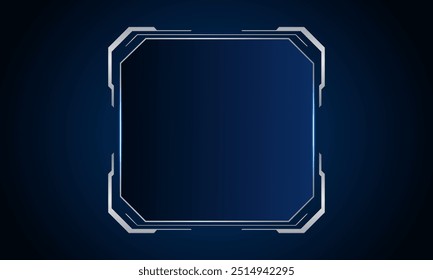 Sci fi futuristic user interface, HUD template frame design, Technology abstract background	
