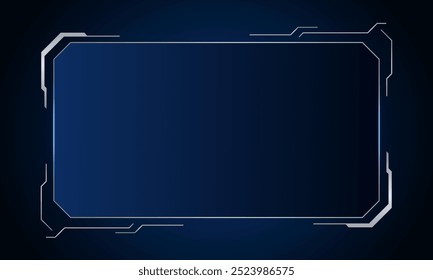 Sci fi futuristic user interface, HUD template frame design, Technology abstract background	
