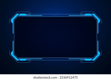 Sci fi futuristic user interface, HUD template frame design, Technology abstract background	

