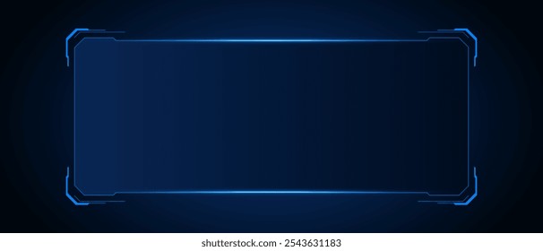 Sci fi futuristic user interface, HUD template frame design, Technology abstract background	
