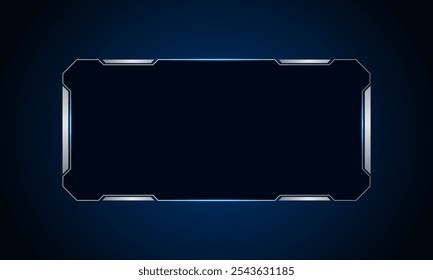 Sci fi futuristic user interface, HUD template frame design, Technology abstract background	
