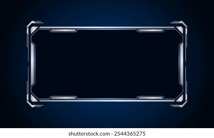 Sci fi futuristic user interface, HUD template frame design, Technology abstract background	
